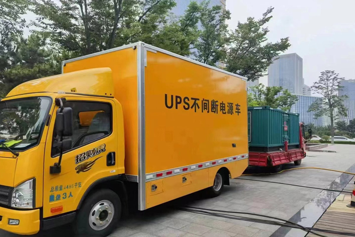 阜城发电机租赁施工现场