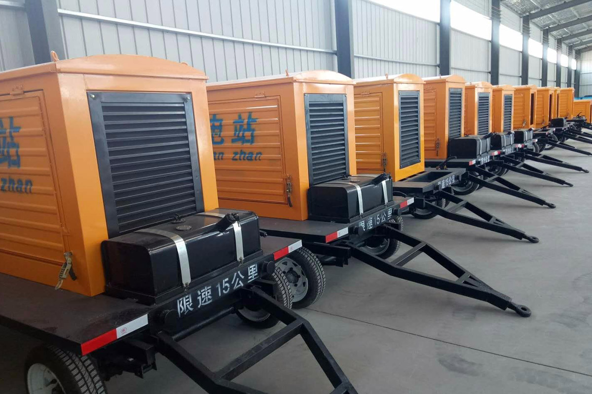 阜城发电机租赁施工现场